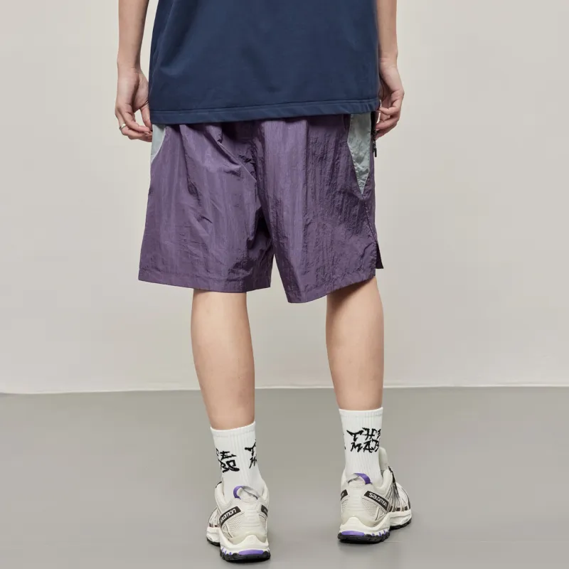 FFOMKE Casual Shorts Unisex Purple-3