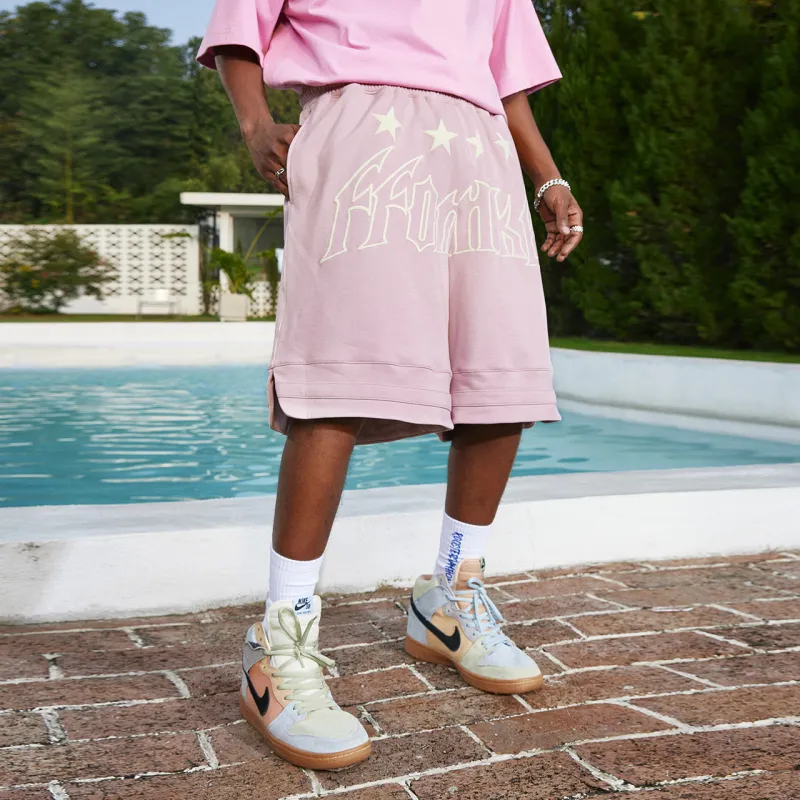 FFOMKE Casual Shorts Unisex Pink-2