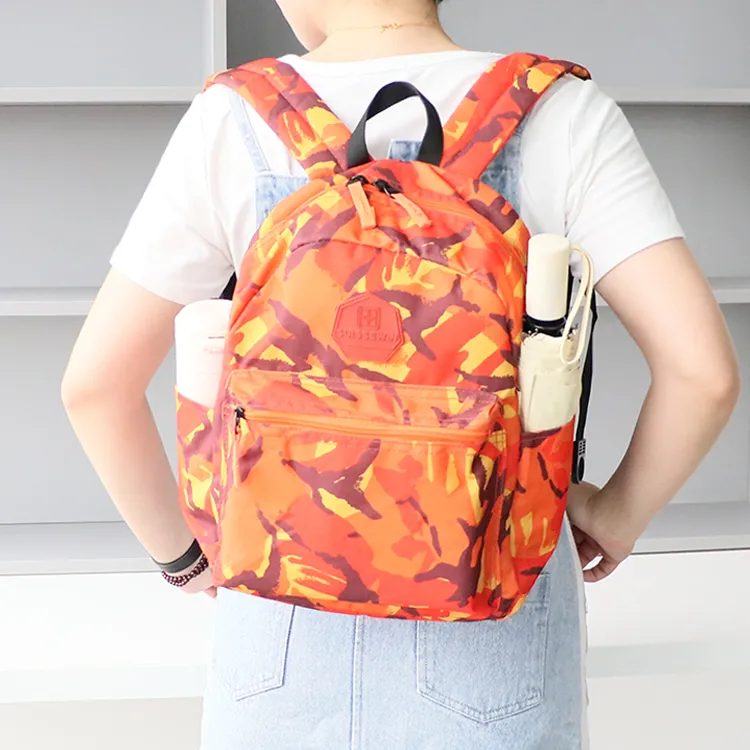 SUISSEWIN Polyester Backpack Regular Unisex Red/Camouflage-6