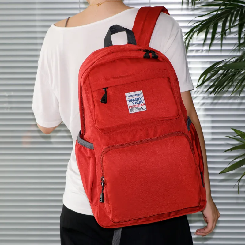 SUISSEWIN Fabric Large Capacity Campus Style Commuter Backpack Regular Men's Multicolor-1