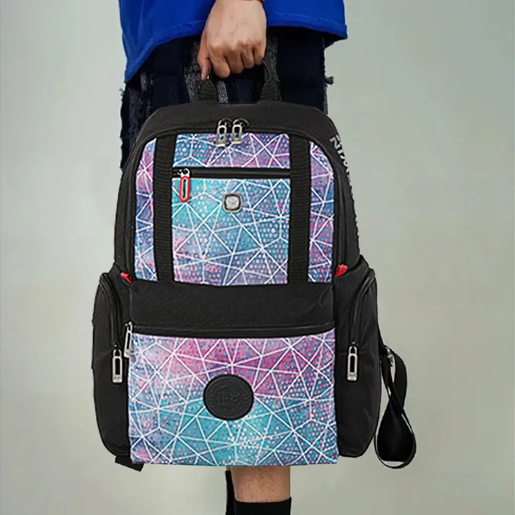 SUISSEWIN Polyester Backpack Regular Unisex Black/Gray/Camouflage-4