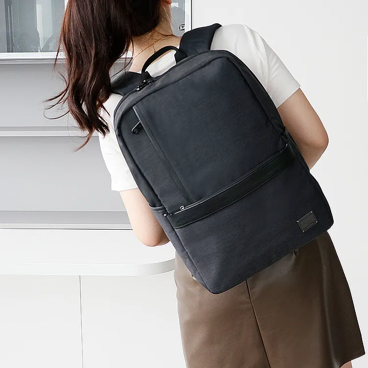 SUISSEWIN Oxford Fashionable Portable Computer Large Capacity Backpack Regular Unisex Light Gray/Dark Gray-11