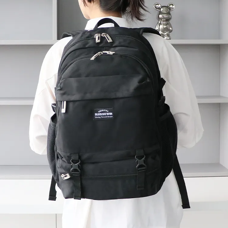 SUISSEWIN Fabric Student Backpack Laptop Bag Regular Unisex Multicolor-7