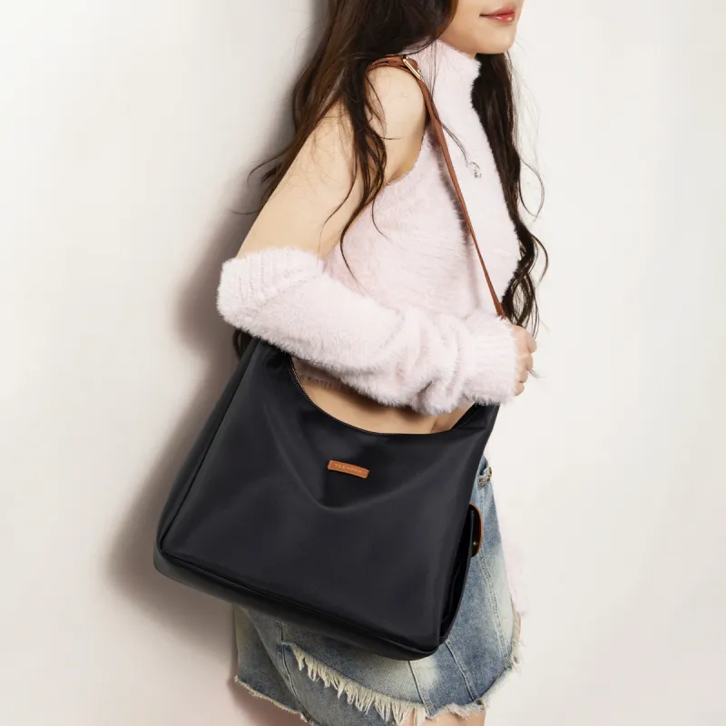 Teenmix Oxford Tote Shoulder Bag Tubas Women's Black/Milk Tea-6