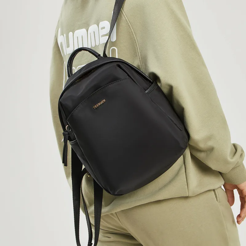 Teenmix Polyamide Backpack Medium Size Women's Black-5