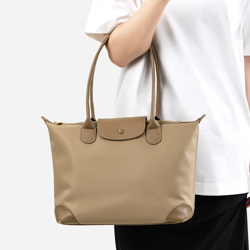 Teenmix Nylon Fabric Shoulder Bag Tote Dumpling Bag Trumpets Women's Blue/Khaki/Black-15