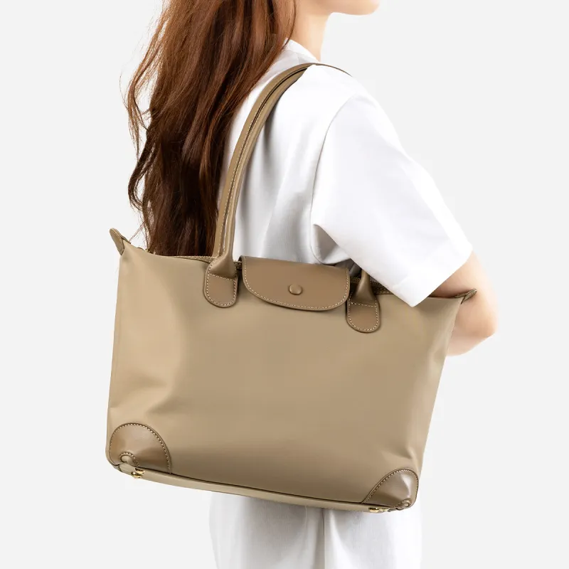 Teenmix Nylon Fabric Shoulder Bag Tote Dumpling Bag Trumpets Women's Blue/Khaki/Black-14
