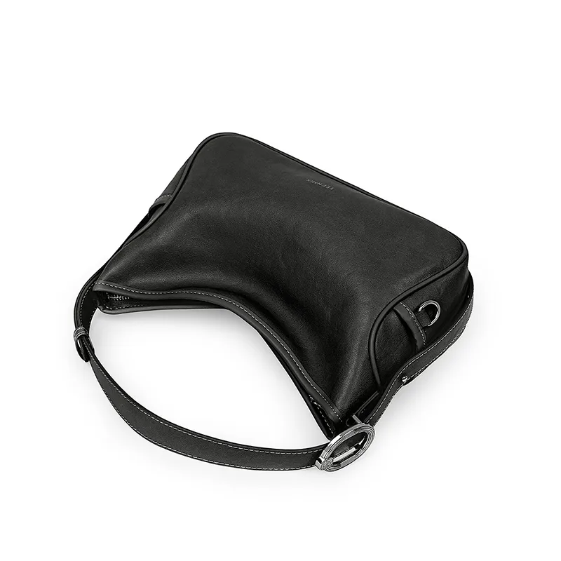 Teenmix Split Cow Leather With Synthetic Leather Crossbody Handbag, Shoulder Bag Regular Women's Ecru/Khaki/Black-4