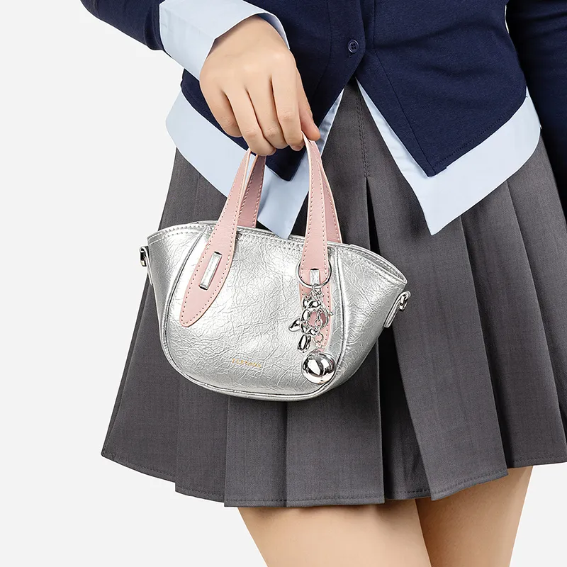 Teenmix Synthetic Leather With Cow Leather Handbag Women's Multicolor-4