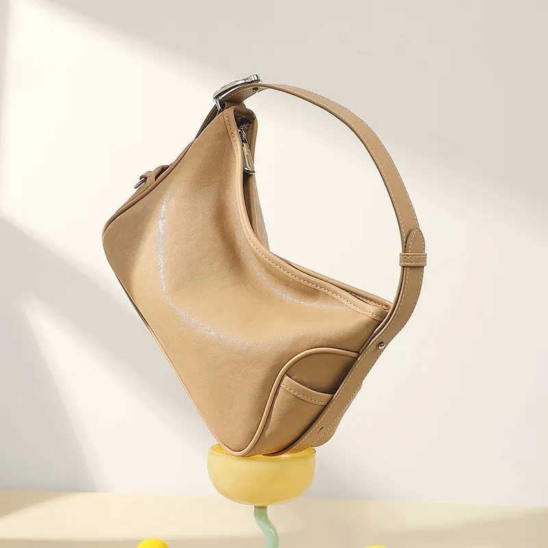 Teenmix Split Cow Leather With Synthetic Leather Crossbody Handbag, Shoulder Bag Regular Women's Ecru/Khaki/Black-27