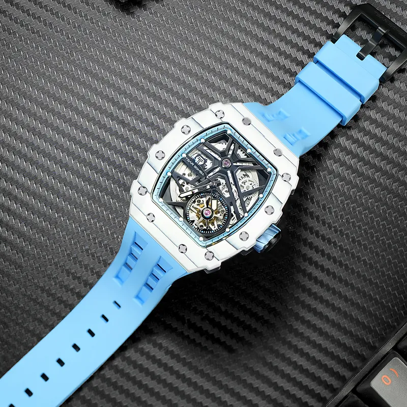TSAR BOMBA Aurora Mechanical Movement Watch Men's Watches Cut-Out Dial-22