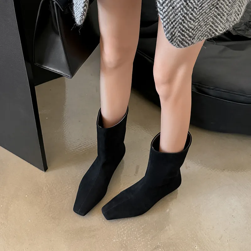 AIQINISHA Ankle Boots Women's Black-7