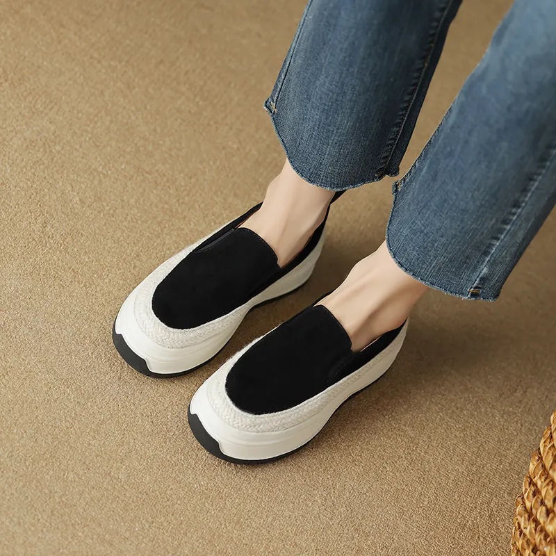 AIQINISHA Loafers Women's Gray/Black-2