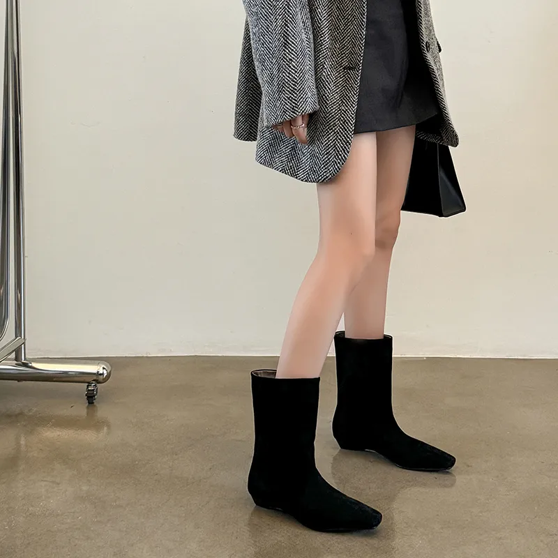 AIQINISHA Ankle Boots Women's Black-6