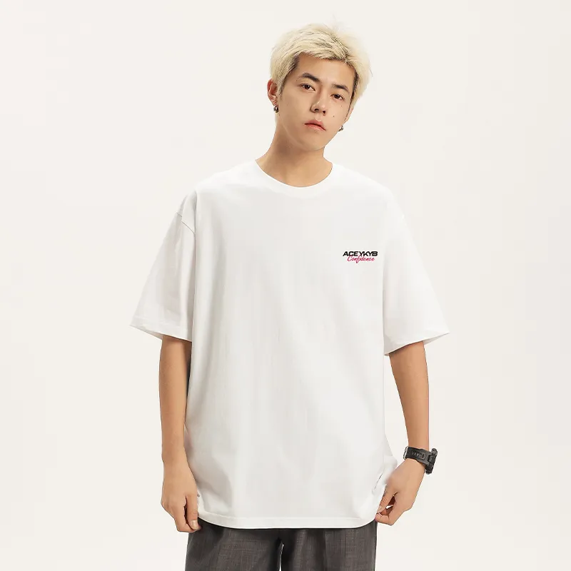 YK&YB Short Sleeved T Shirts Unisex-4