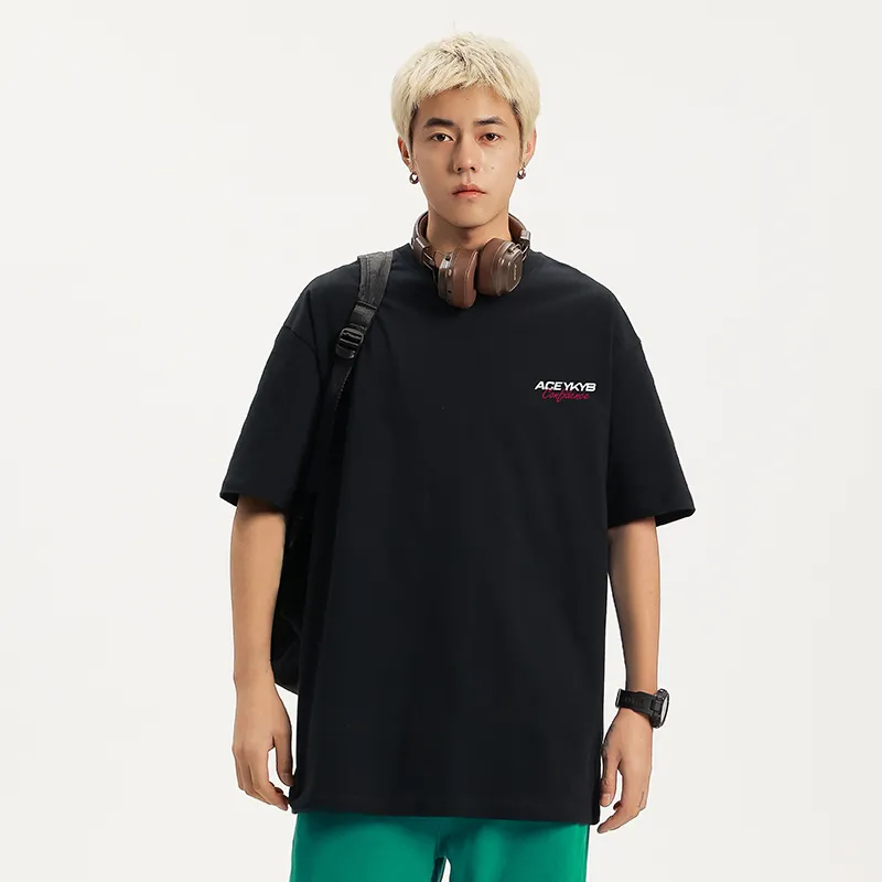 YK&YB Short Sleeved T Shirts Unisex-13