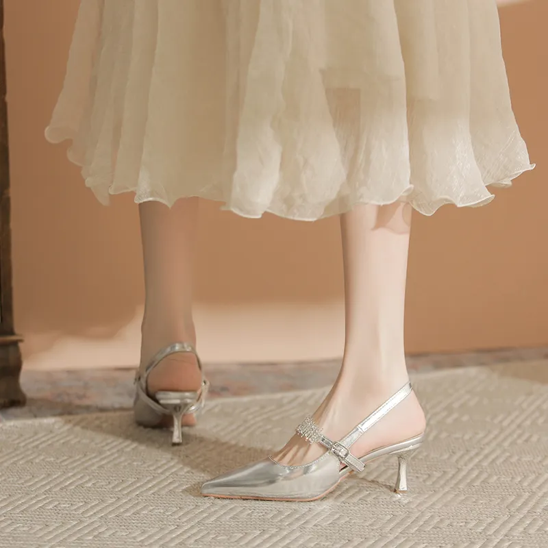 Varib Slim Heel High Heels 5cm Women's-3