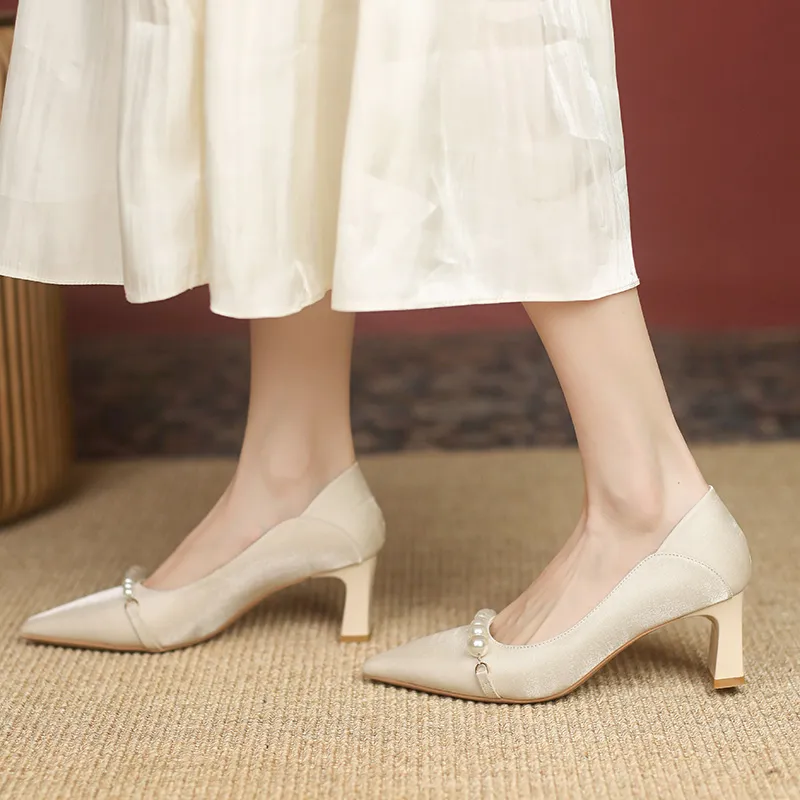 Varib Chunky Heel High Heels 6CM Women's-2