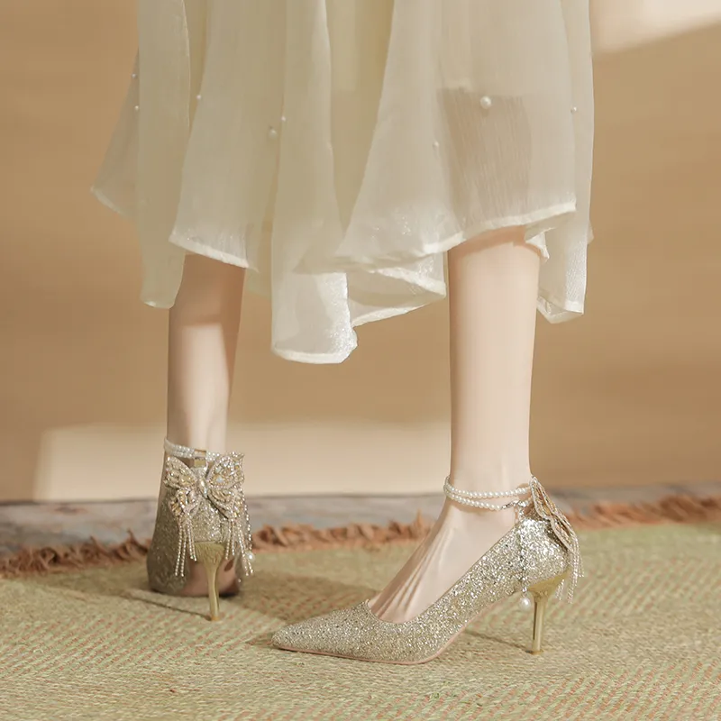 Varib Slim Heel High Heels Women's-5
