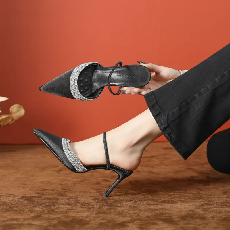 Varib Slim Heel High Heels 8cm Women's-2