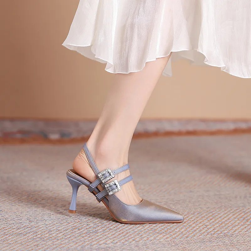 Varib Slim Heel High Heels 7CM Women's-5