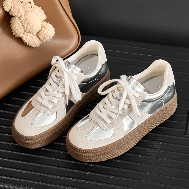 Varib Slip Resistant Breathable Abrasion Resistant Low Top Skateboard Shoes Women's-8
