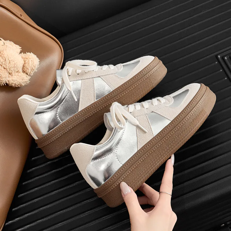 Varib Slip Resistant Breathable Abrasion Resistant Low Top Skateboard Shoes Women's-9