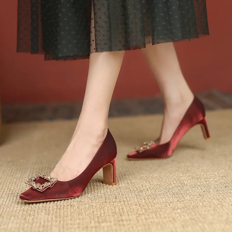 Varib Chunky Heel High Heels Women's-9