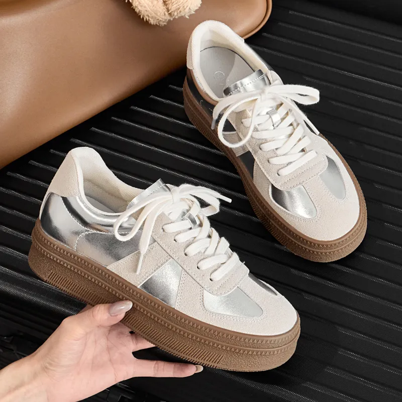 Varib Slip Resistant Breathable Abrasion Resistant Low Top Skateboard Shoes Women's-11