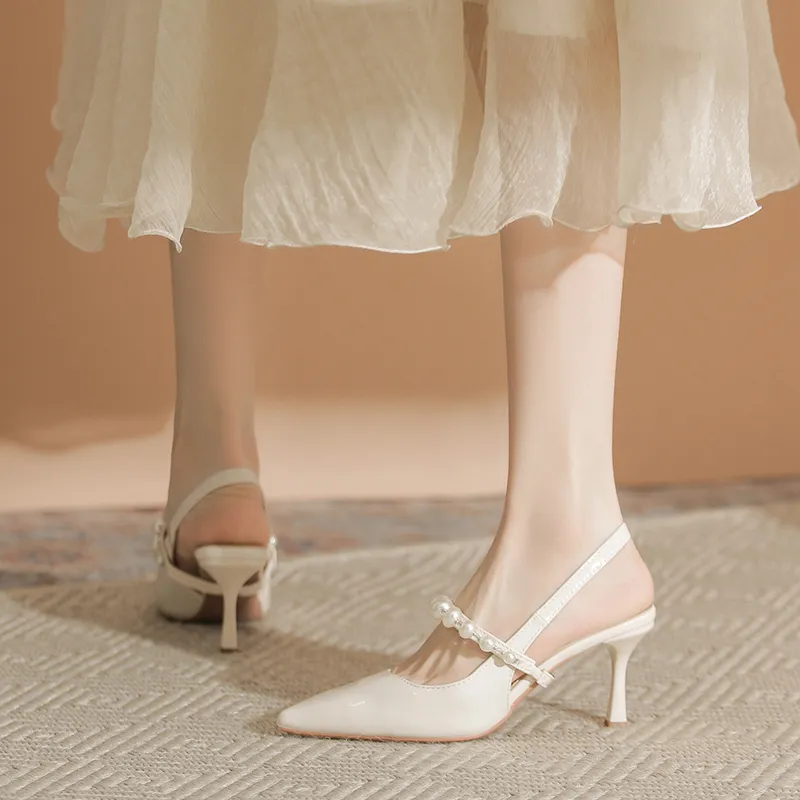 Varib Slim Heel High Heels 7cm Women's-2