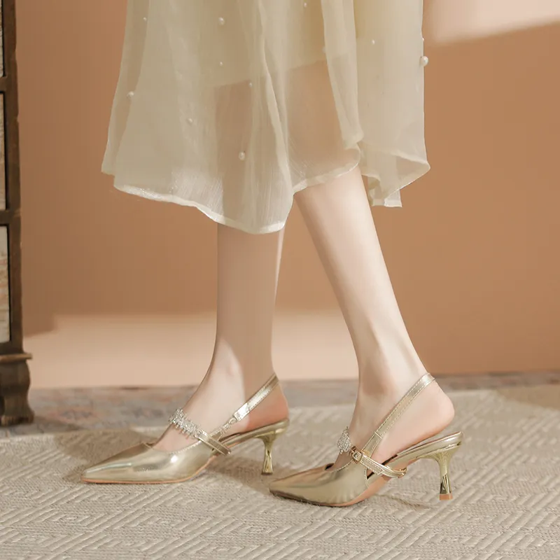 Varib Slim Heel High Heels 5cm Women's-10
