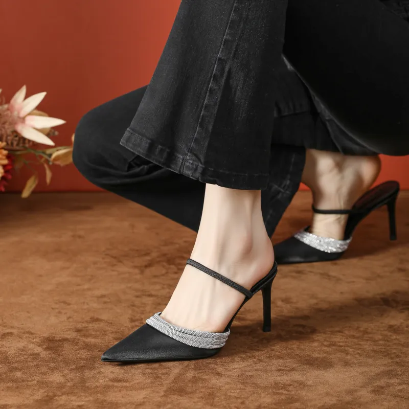 Varib Slim Heel High Heels 8cm Women's-1