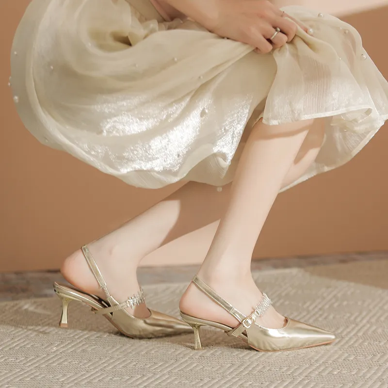 Varib Slim Heel High Heels 5cm Women's-8