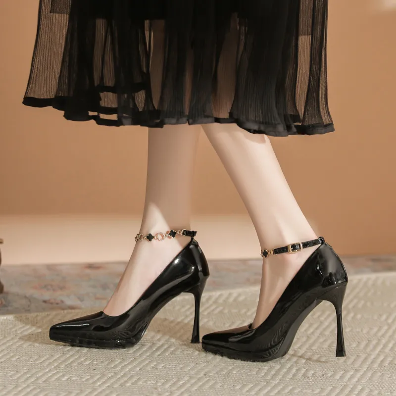 Varib Slim Heel High Heels 8/10cm Women's-5