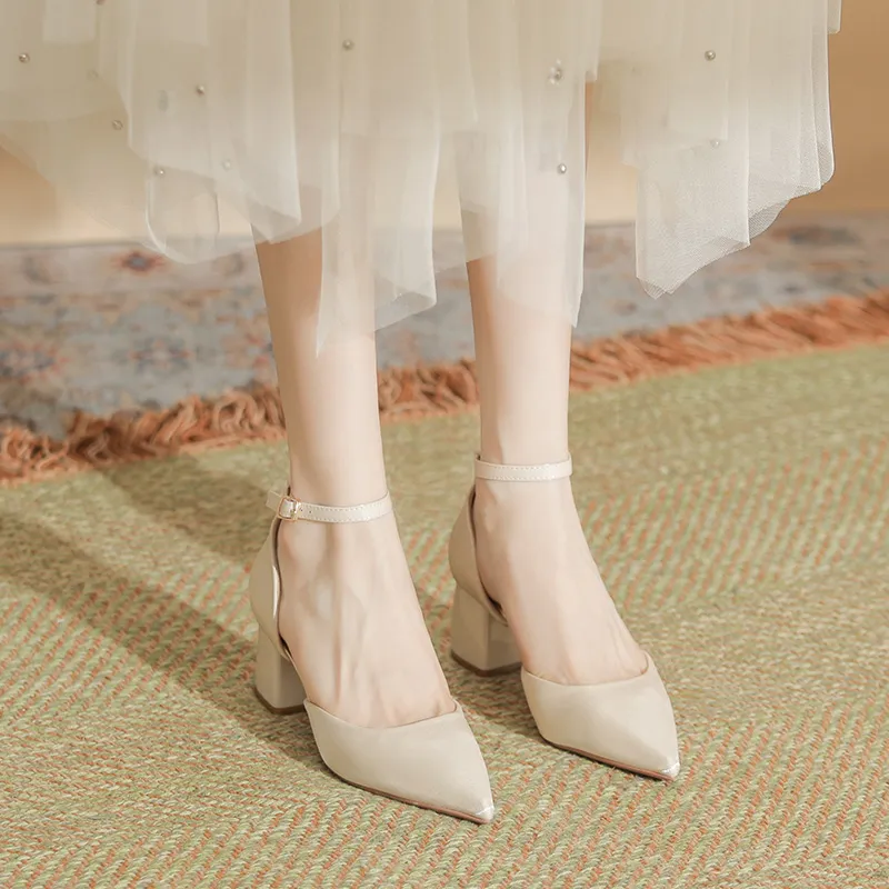 Varib Chunky Heel High Heels 5cm Women's-6