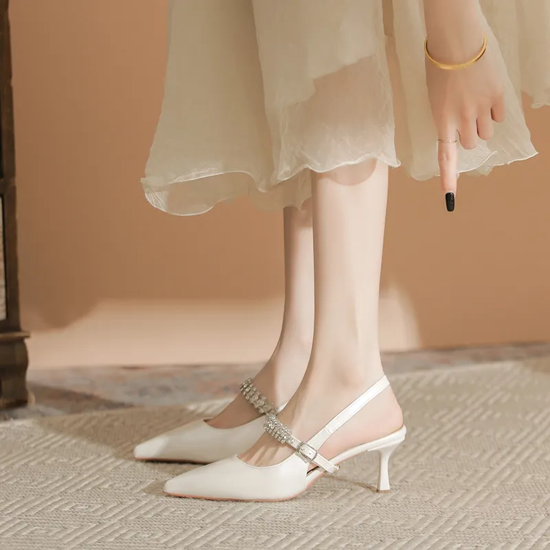 Varib Flared Heel High Heels 7cm Women's-10