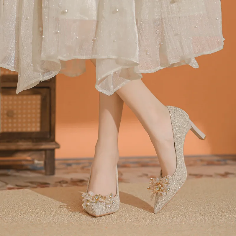 Varib High Heels Women's Champagne-1