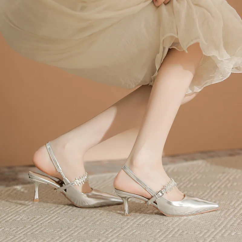 Varib Slim Heel High Heels 5cm Women's-2