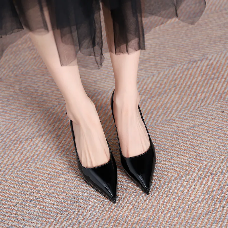 Varib Slim Heel High Heels 10CM Women's-19