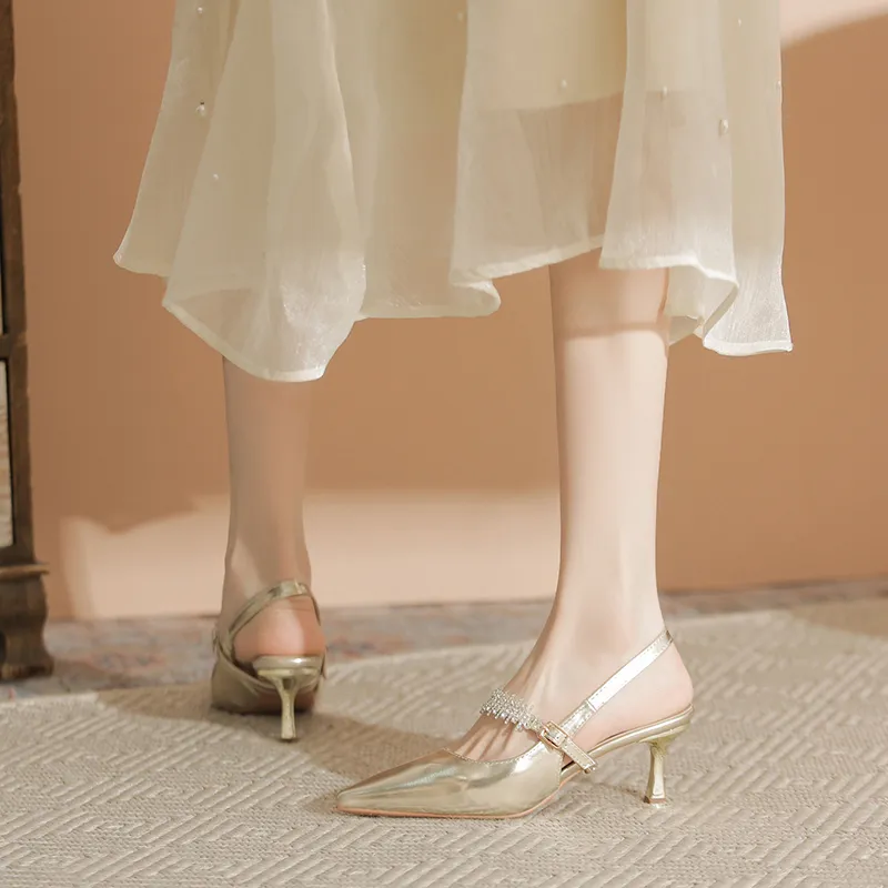 Varib Slim Heel High Heels 5cm Women's-9