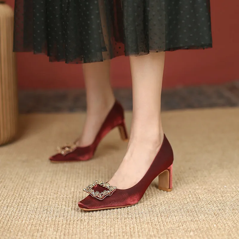 Varib Chunky Heel High Heels Women's-8
