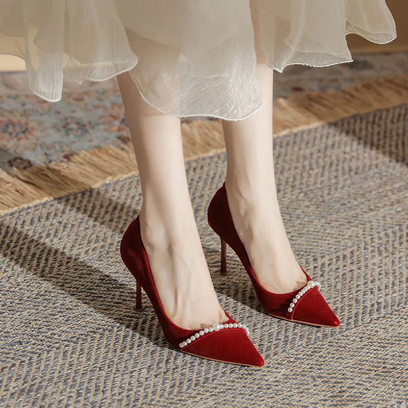 Varib Slim Heel High Heels Women's-6