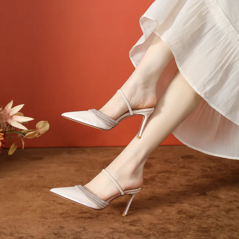 Varib Slim Heel High Heels 8cm Women's-6