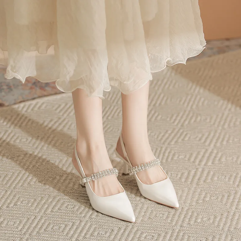Varib Flared Heel High Heels 7cm Women's-11