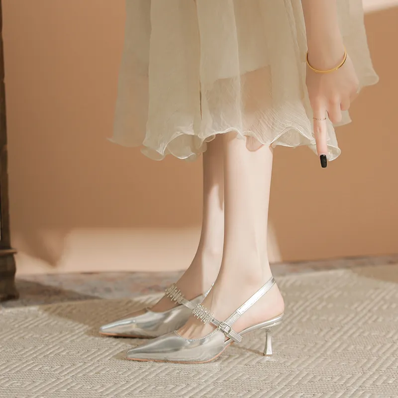 Varib Slim Heel High Heels 5cm Women's-5