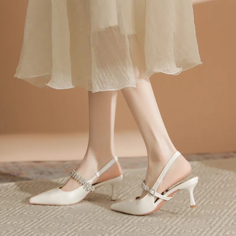 Varib Flared Heel High Heels 7cm Women's-9