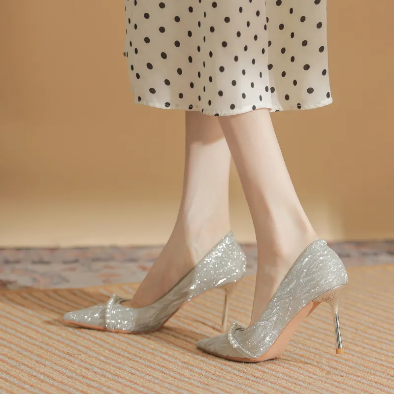 Varib Slim Heel High Heels Women's-5