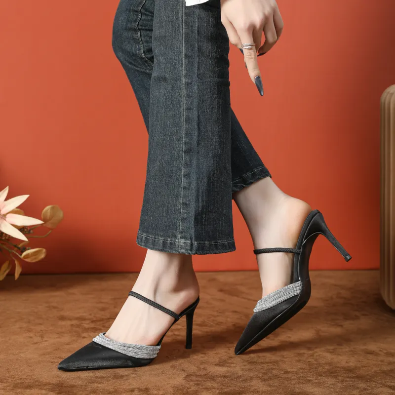 Varib Slim Heel High Heels 8cm Women's-3