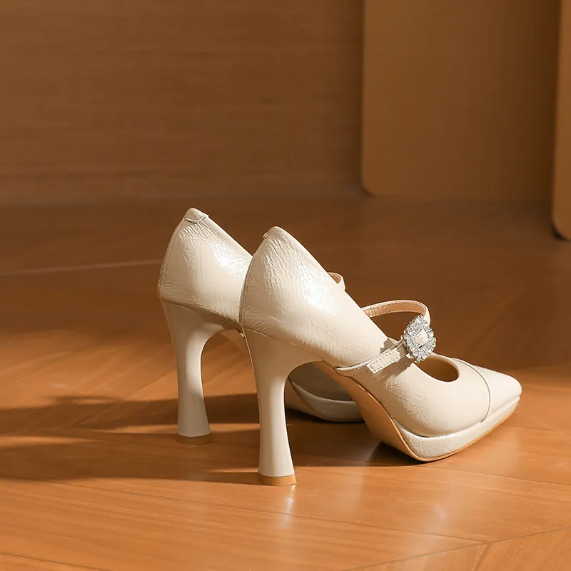 Varib Slim Heel High Heels 10cm Women's-9