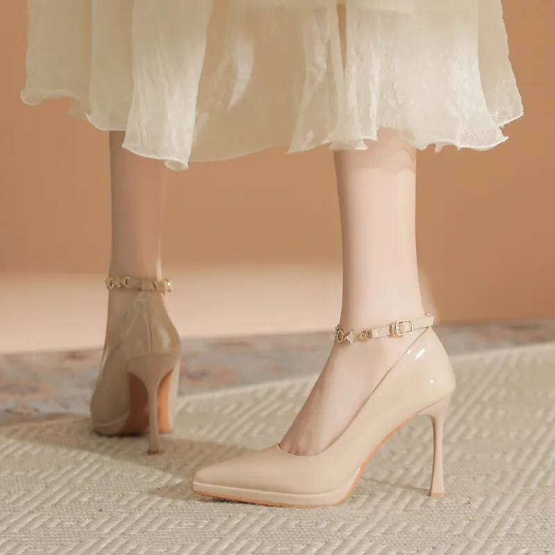 Varib Slim Heel High Heels 8/10cm Women's-12